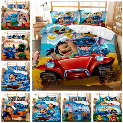 Stitch Pokemon Collection Single/Double/Queen/King Bed Quilt