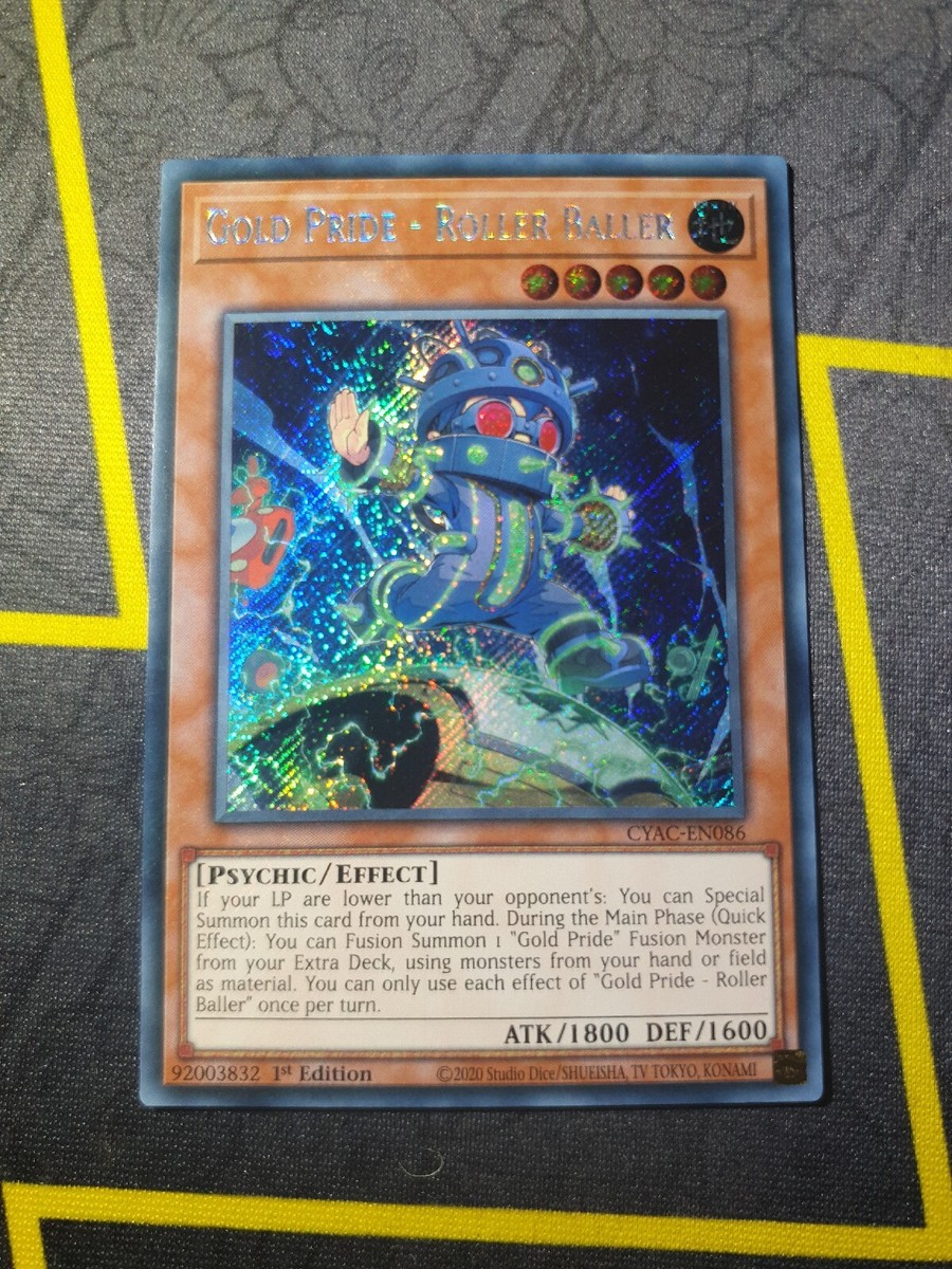 Gold Pride - Roller Baller - CYAC-EN086 - Secret Rare - 1st Edition - YuGiOh  | eBay