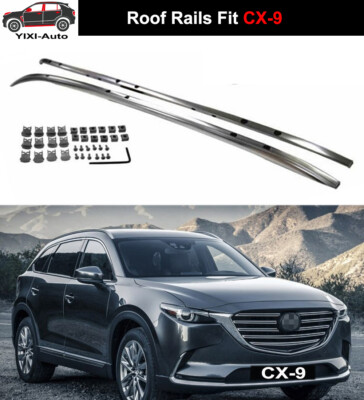 2pcs Fit for MAZDA CX-9 CX9 2017-2021 roof rails Roof Rack Side