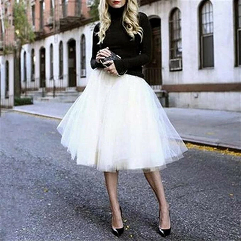 Womens Adult Layers Wedding Tulle Skirt Dress Princess Girls