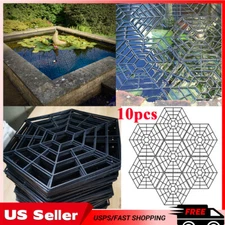 10Pcs Pond Protector Floating Fish Guard Grid Floating Cover Net Garden Supplies