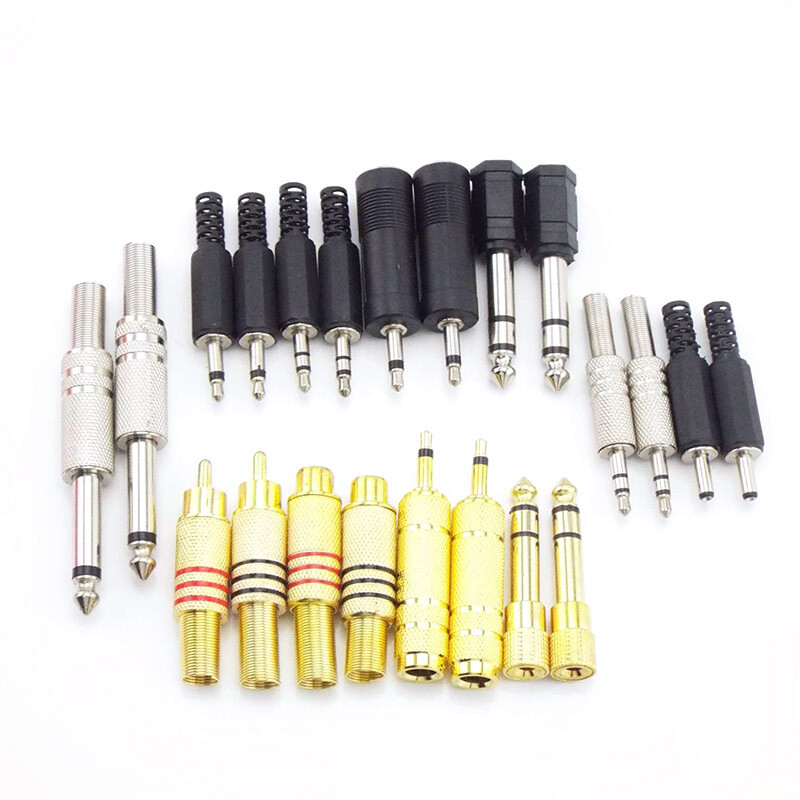 to Male Female Audio Connect Adapter Guitar Amp Headphone  Converter