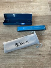 Swan Harmonica for Beginners 24-Hole Vintage Scale Entry-Level Teaching Wind