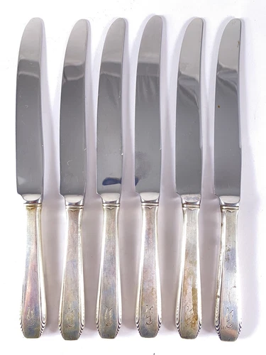 Towle Butter Knife Sterling Handle Stainless Blade Pat 1930s Vintage Antique Set