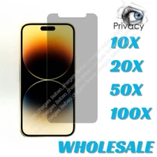 Privacy Tempered Glass For iPhone 15 14 13 12 11 Pro Lot Screen Camera Protector