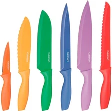 Cuisinart Kitchen Knife Set Stainless Steel- 12 Piece Knives Blade Covers