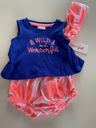 Cat \u0026 Jack Baby Girl 0-3 M 3 Piece 