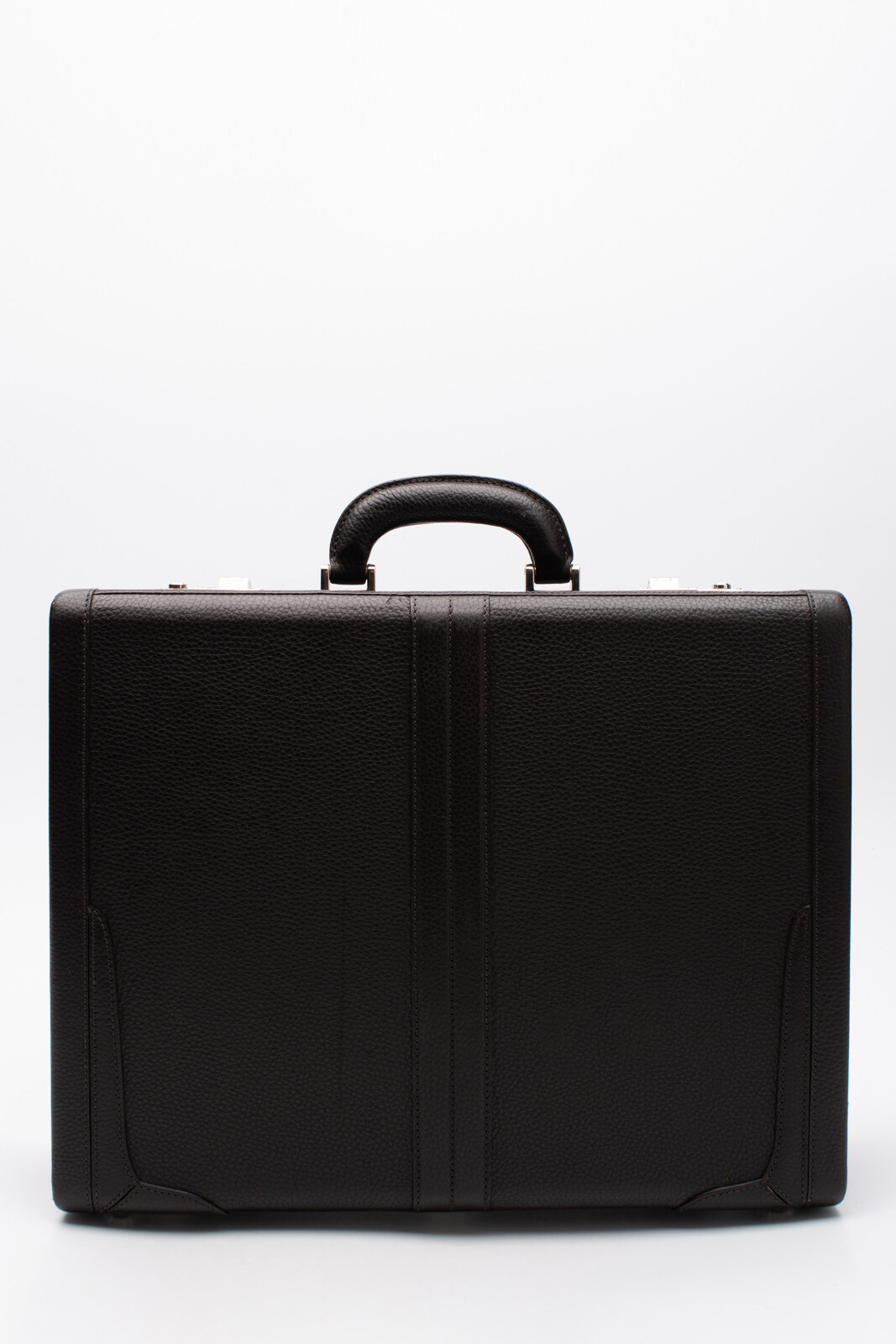 RRP €1000 CORNELIANI Grainy Leather Briefcase Attache Case Combination