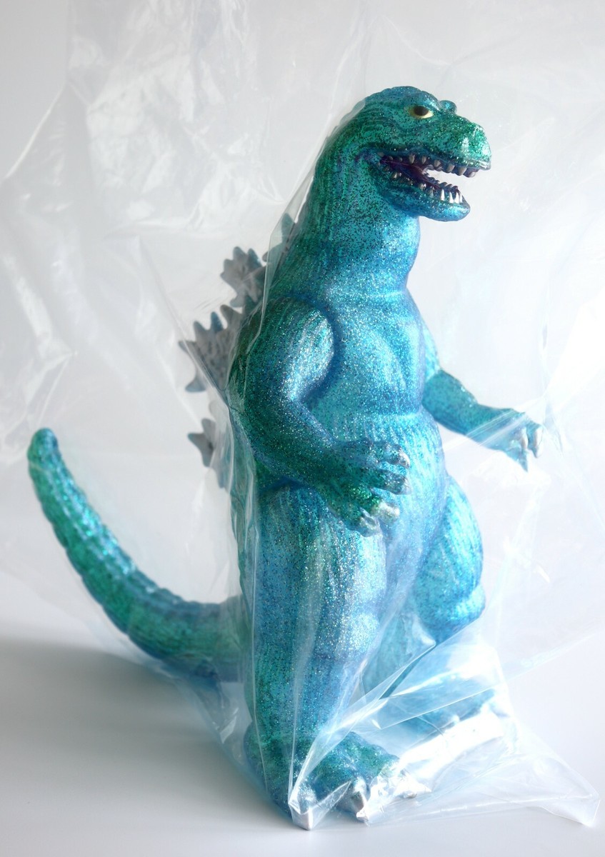 ゴジラ ソフビ マルサン Godzilla 1962 Blue Glitter Godzilla 1962