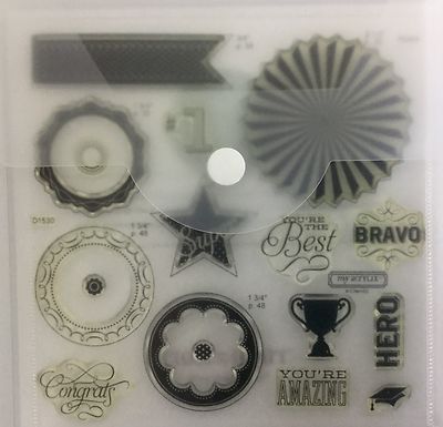 Close To My Heart Circuit Artiste Collection Kudos Acrylic Stamp Set NIP