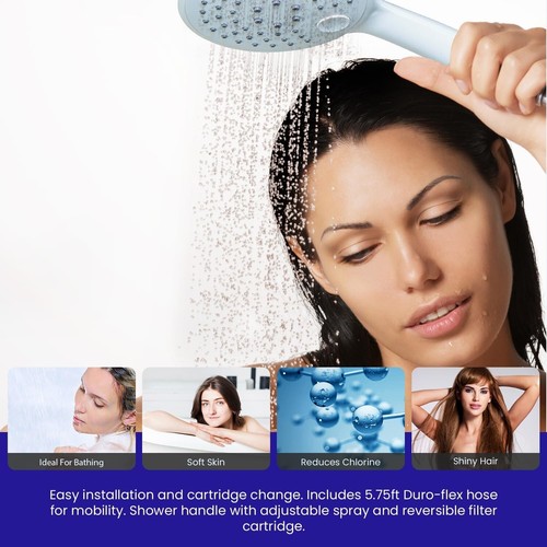 Crystal Quest Luxury Handheld Shower Power Filtration System - BPA Free - Picture 14 of 26