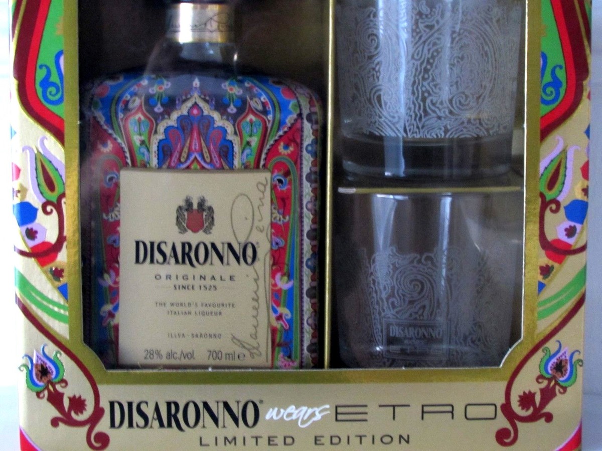 Disaronno AmarettoETRO Special Edition Huge 700ml Empty Bottle