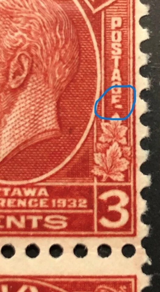 BroadviewStamps Canada #192i broken 'e' variety block of 4.  MNH XF CV$240 - Image 2 of 3