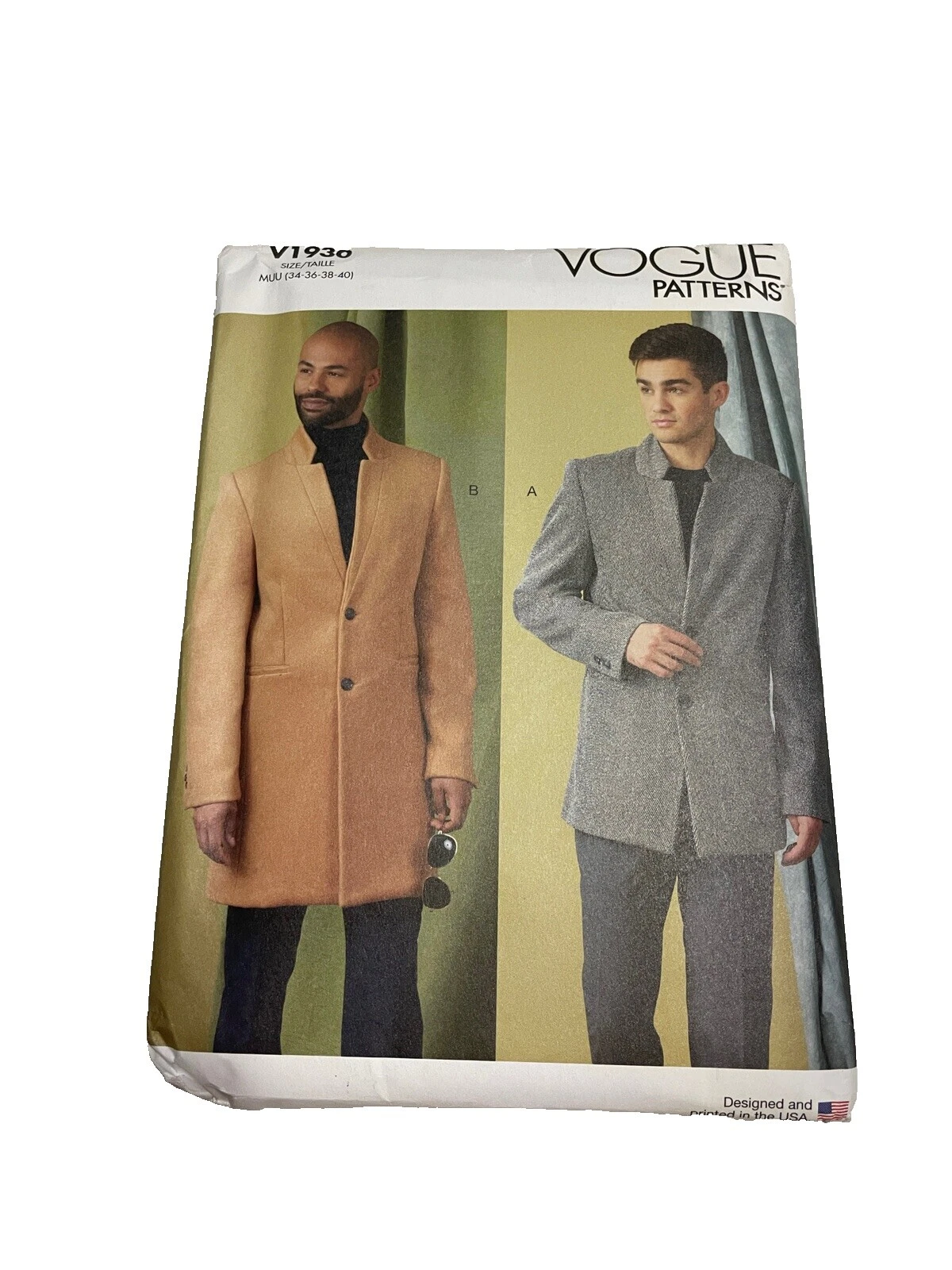 Patrones de costura Vogue Patterns Hombres
