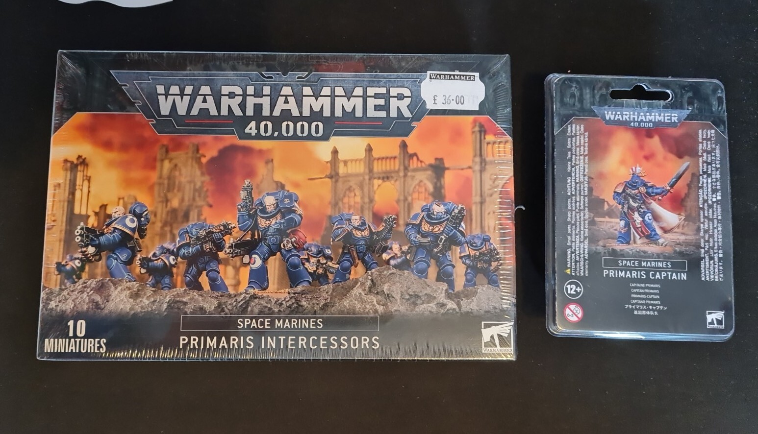 Warhammer 40K Space Marines Primaris Intercessors +Captain (Games Workshop 2020)
