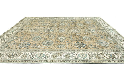 10X12 ft Distressed Semi-Antique Oriental Wool Rug Vintage Muted Floral Carpet - Picture 4 of 12