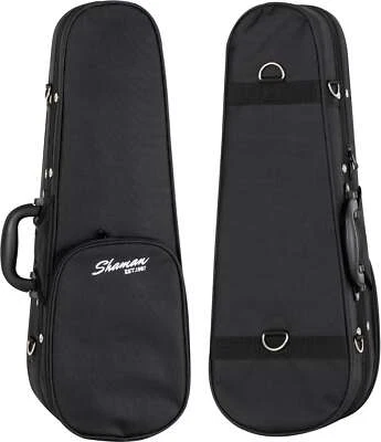 Housse pour Ukulélé Soprano Etui Gigbag avec Mousse Dure de Transport en Noir - Photo 1/4
