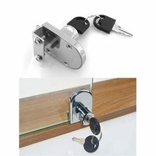 Glastürbeschlag Glastürschloß Schloß Vitrinen Vitrinenschloß für Glastüren