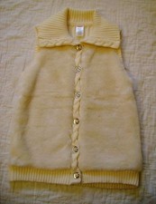 Gymboree Girls Parisian Chic Faux Fur Sweater Vest M Medium 7-8 7 8