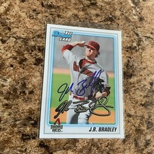 J.R. Bradley Signed 2010 Bowman Draft Rc Auto Arizona Diamondbacks