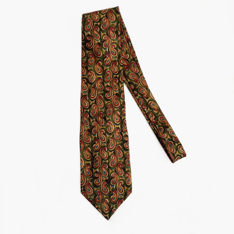 Corbata vintage años 90 Abercrombie Paisley Foto 3 de 4