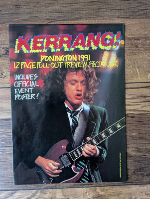 Donington 1991 Kerrang! 12 Page Preview Special AC/DC Metallica Motley Crue