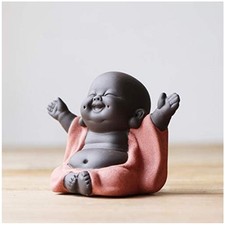 Keramikfigur Buddha Mönch Dekoration Geschenk