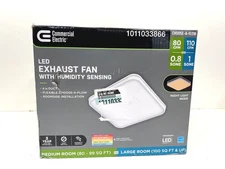 Commercial Electric 80 /110 CFM Ceiling Mount Room Side Install Exhaust Fan New