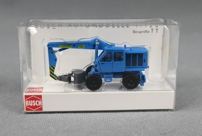 BUSCH 87400 TT 1:120 - Weimar Mobilbagger T 174-2 blau mit Baggerschaufel NEU!