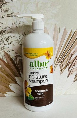 Alba Botanica Coconut Milk Moisturizing Shampoo for Dry Hair 32 oz