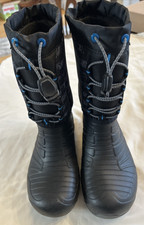 EUC MERRELL Kids Snow Quest Lite Waterproof Snow Boot Size 5 Black MK259179Y