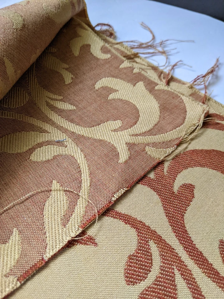 Upholstery Fabric Tan Brown Remnant 41"x 25" Crafts Sewing Material - Image 3 of 4