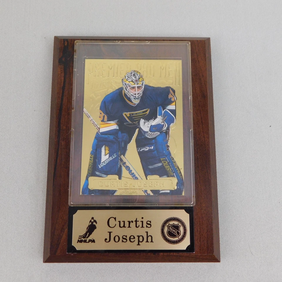 Lot 7pc St. Louis Blues Mounted Plaque Hockey Cards Fleer Upper Deck #7558 - Image 2 of 4