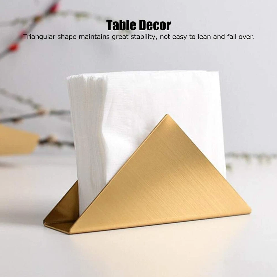 Portatovaglioli Da Tavolo in Oro, Tovaglioli Di Carta in Acciaio Inossidabile Po - Immagine 3 di 4