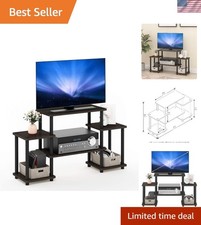 Durable Lightweight Entertainment Center - Open Shelving, Easy Assembly TV Stand