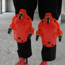 Knee Pads With 3 Wheels Rolling Wheeled Pads Work Construction Easy Flooring
