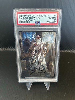 Gandalf the White Gold Facsimile 3/81 PSA 10 GEM MINT 2023 MTG
