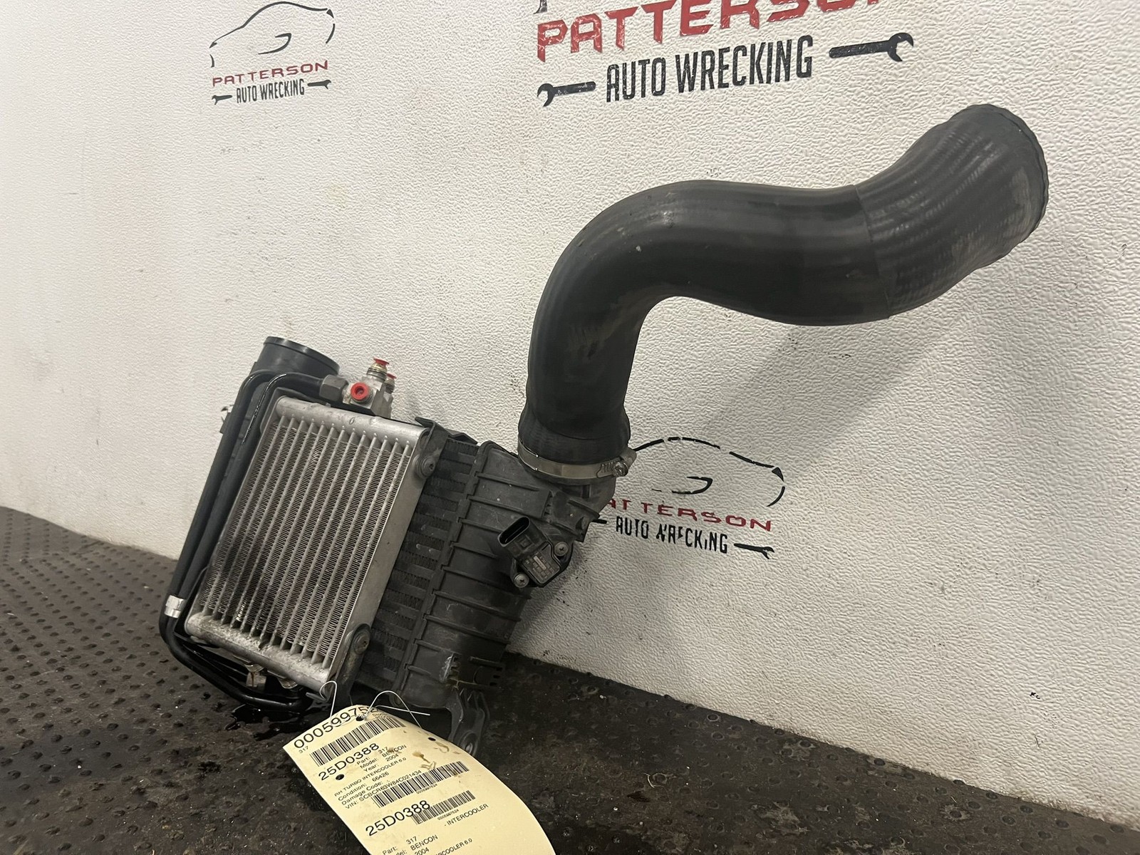 03-10 BENTLEY CONTINENTAL 6.0 RIGHT PASSENGER SIDE TURBO INTERCOOLER