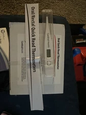 Cardinal Digital Quick Read Oral Thermometer 2 Pack LCD Screen, Memory, Audible