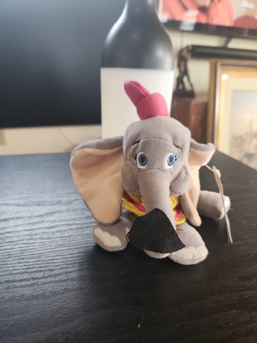 Walt Disney World 7" Dumbo Mini Bean Bag-Beanie Plush NWT - Picture 2 of 14