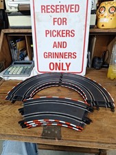 Carrera Go 1:43 Scale Slot Car Track Lot of 4 1/4 Curve's  4x 1/8 Curve