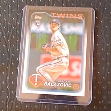 Topps 2024 Series 1 Jordan Balazovic #263 Rookie Minnesota Twins MLB Card. rookie card picture