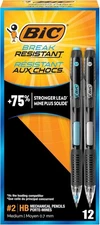 BIC Break Resistant Mechanical Pencils with Erasers, No. 2 Medium Point (0.7Mm),