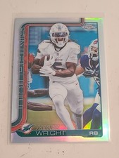 2025 Topps Chrome Football Jaylen Wright REFRACTOR Miami Dolphins #190 