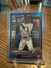 2025 Bowman Chrome #BCP-210 Pedro Catuy Blue Geometric #/150