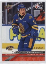 2024-25 Upper Deck CHL Exclusives 85/100 Roan Woodward #179 16f8
