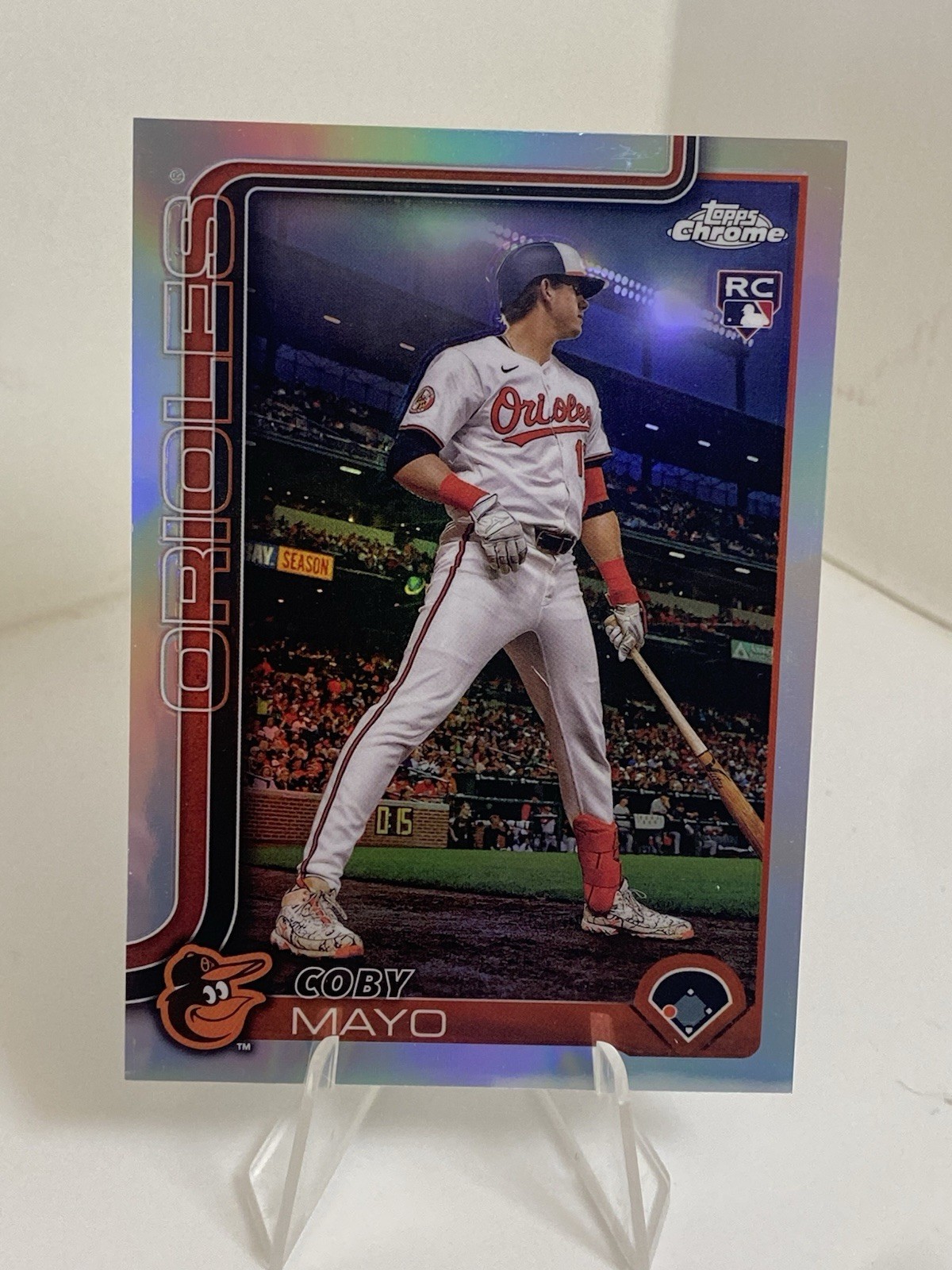 Coby Mayo 2025 Topps Chrome Rookie Image Variation SSP Refractor #120 (RC)