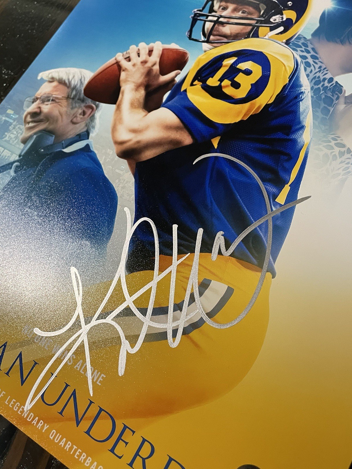 Kurt Warner Autographed Signed 11x14 PHOTO FOOTBALL AMERICAN UNDERDOG BECKETT 