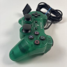 PlayStation 2 OEM Sony DualShock 2 Controller Emerald Green Clear Working/clean
