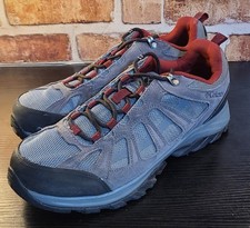 Columbia Redmond III Waterproof Hiking Shoes Mens Size 11.5 Mesh Suede Gray EUC 
